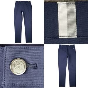 Rhoback Delta Performance Pants Men's Size 32x34 Blue Chino Golf Stretch Preppy